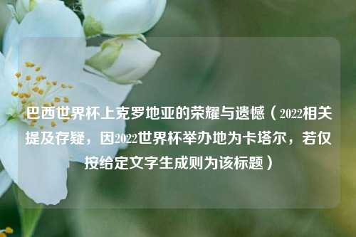 巴西世界杯上克罗地亚的荣耀与遗憾（2022相关提及存疑，因2022世界杯举办地为卡塔尔，若仅按给定文字生成则为该标题）