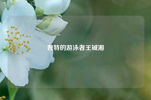 独特的游泳者王铖湘