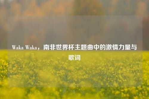 Waka Waka,南非世界杯主题曲中的激情力量与歌词