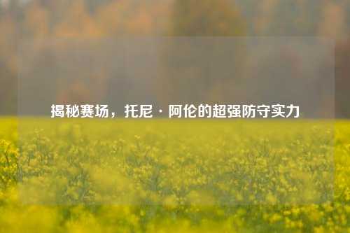 揭秘赛场，托尼·阿伦的超强防守实力