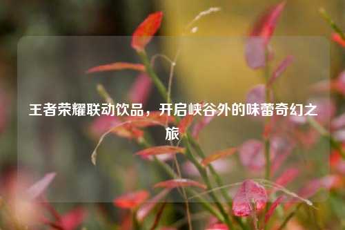 王者荣耀联动饮品,开启峡谷外的味蕾奇幻之旅