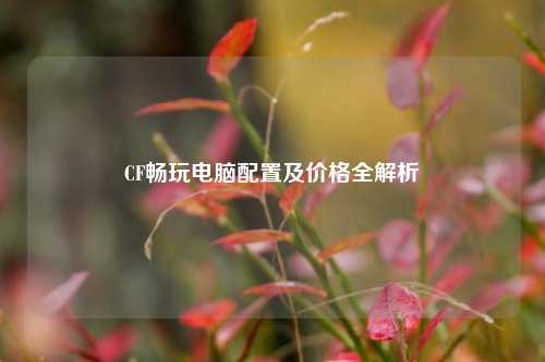 CF畅玩电脑配置及价格全解析