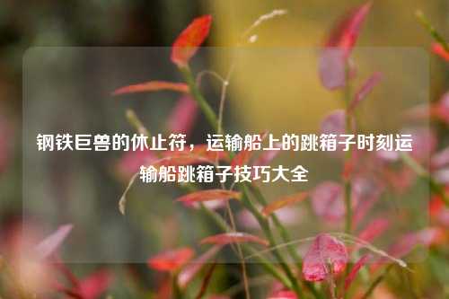 钢铁巨兽的休止符,运输船上的跳箱子时刻运输船跳箱子技巧大全