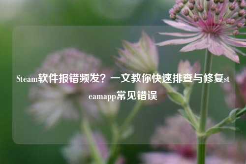 Steam软件报错频发？一文教你快速排查与修复steamapp常见错误