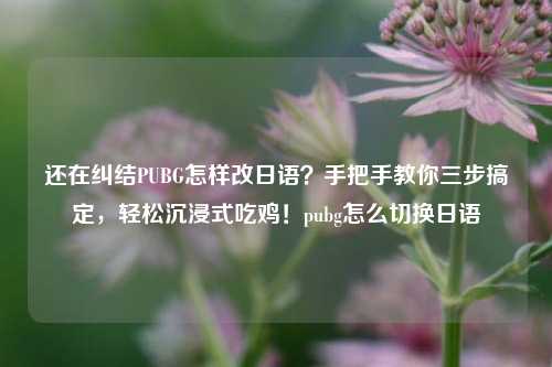 还在纠结PUBG怎样改日语？手把手教你三步搞定，轻松沉浸式吃鸡！pubg怎么切换日语