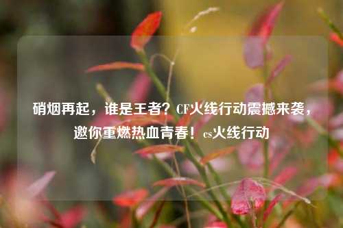 硝烟再起,谁是王者?CF火线行动震撼来袭,邀你重燃热血青春!cs火线行动