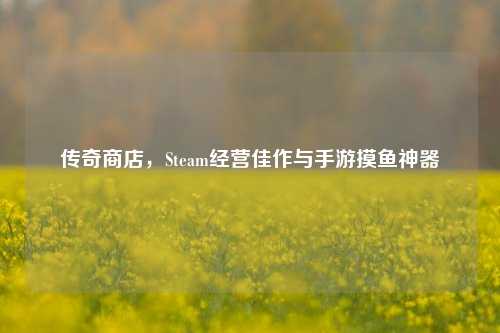 传奇商店,Steam经营佳作与手游摸鱼神器