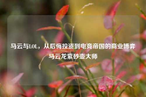 马云与LOL,从后悔投资到电竞帝国的商业博弈马云龙紫砂壶大师