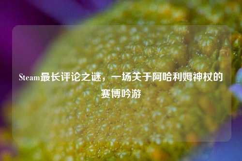 Steam最长评论之谜,一场关于阿哈利姆神杖的赛博吟游