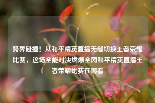 跨界碰撞!从和平精英直播无缝切换王者荣耀比赛,这场全能对决燃爆全网和平精英直播王者荣耀比赛在哪看