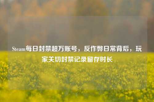 Steam每日封禁超万账号,反作弊日常背后,玩家关切封禁记录留存时长
