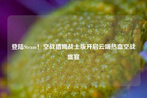 登陆Steam!空战猎鹰战士版开启云端热血空战盛宴