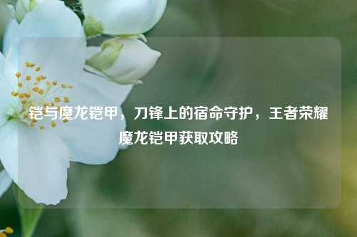 铠与魔龙铠甲，刀锋上的宿命守护，王者荣耀魔龙铠甲获取攻略