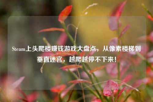 Steam上头爬楼赚钱游戏大盘点，从像素楼梯到垂直迷宫，越爬越停不下来！
