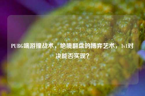 PUBG端游撞战术，绝境翻盘的博弈艺术，1v1对决能否实现？