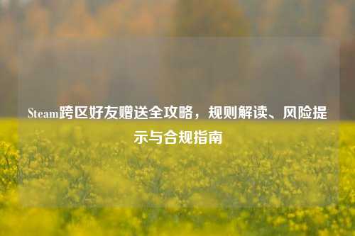 Steam跨区好友赠送全攻略，规则解读、风险提示与合规指南