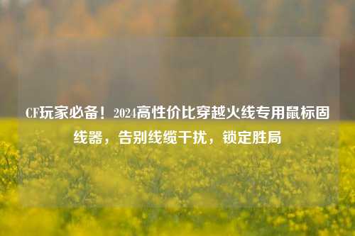 CF玩家必备！2024高性价比穿越火线专用鼠标固线器，告别线缆干扰，锁定胜局