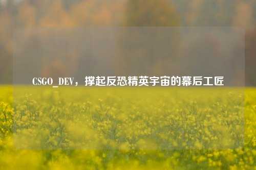 CSGO_DEV,撑起反恐精英宇宙的幕后工匠