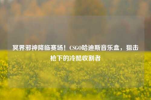冥界邪神降临赛场!CSGO哈迪斯音乐盒,狙击枪下的冷酷收割者