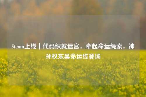Steam上线|代码织就迷宫,牵起命运绳索,神孙权东吴命运线登场