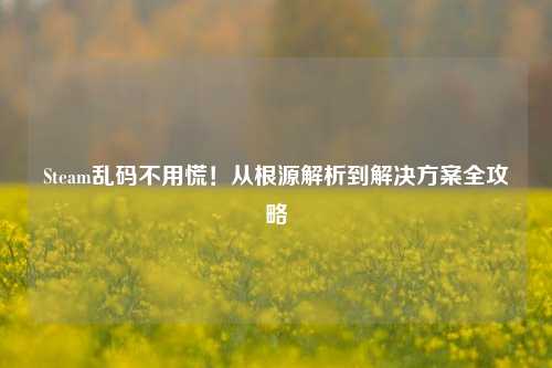 Steam乱码不用慌！从根源解析到解决方案全攻略