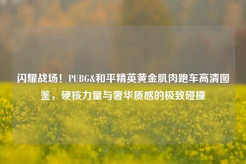 闪耀战场!PUBG&和平精英黄金肌肉跑车高清图鉴,硬核力量与奢华质感的极致碰撞