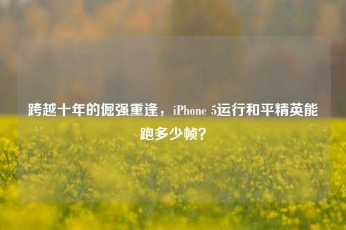 跨越十年的倔强重逢,iPhone 5运行和平精英能跑多少帧?