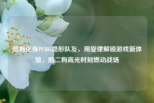 酷狗化身PUBG隐形队友，用旋律解锁游戏新体验，酷二狗高光时刻燃动战场