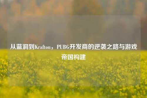 从蓝洞到Krafton,PUBG开发商的逆袭之路与游戏帝国构建