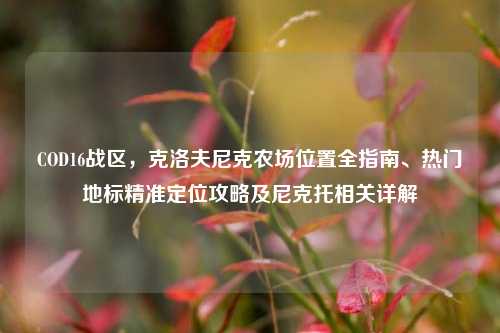 COD16战区，克洛夫尼克农场位置全指南、热门地标精准定位攻略及尼克托相关详解