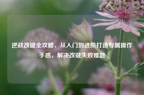 逆战改键全攻略，从入门到进阶打造专属操作手感，解决改键失败难题