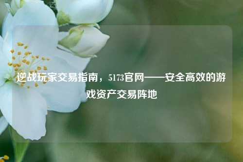 逆战玩家交易指南,5173官网——安全高效的游戏资产交易阵地