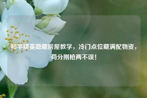 和平精英隐藏房屋教学,冷门点位藏满配物资,苟分刚枪两不误!
