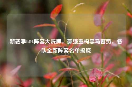 新赛季LOL阵容大洗牌,豪强重构黑马蓄势,各队全新阵容名单揭晓