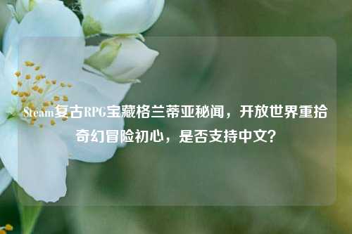 Steam复古RPG宝藏格兰蒂亚秘闻,开放世界重拾奇幻冒险初心,是否支持中文?