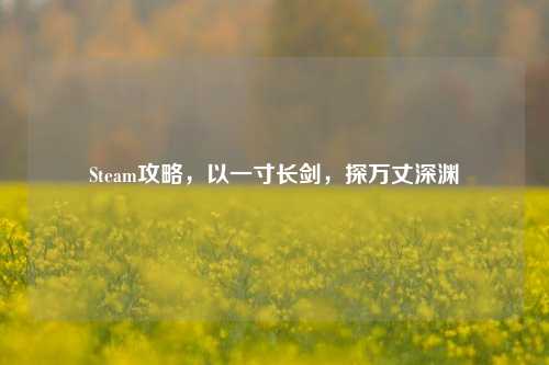 Steam攻略,以一寸长剑,探万丈深渊