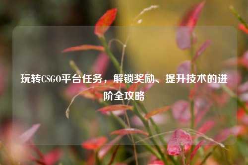 玩转CSGO平台任务，解锁奖励、提升技术的进阶全攻略