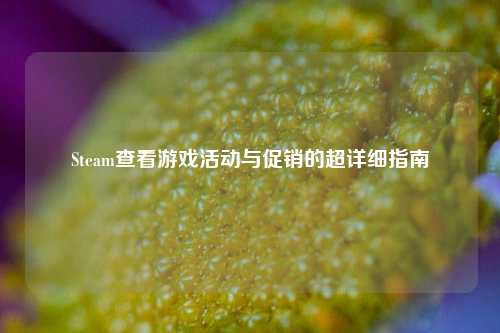 Steam查看游戏活动与促销的超详细指南