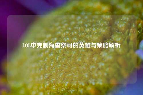 LOL中克制海兽祭司的英雄与策略解析