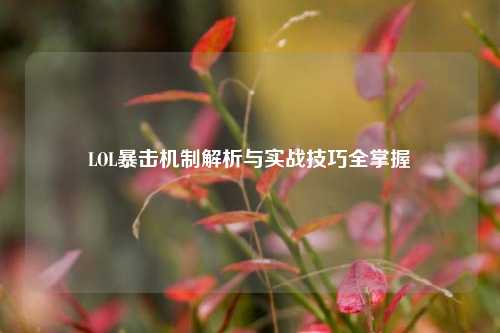 LOL暴击机制解析与实战技巧全掌握