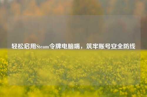 轻松启用Steam令牌电脑端，筑牢账号安全防线