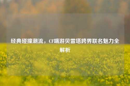 经典碰撞潮流，CF端游贝雷塔跨界联名魅力全解析