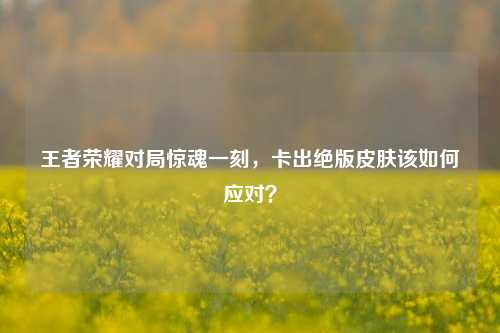 王者荣耀对局惊魂一刻，卡出绝版皮肤该如何应对？