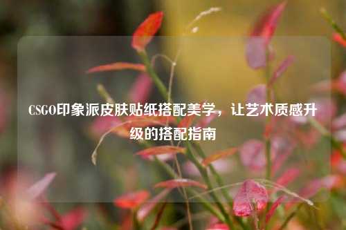 CSGO印象派皮肤贴纸搭配美学，让艺术质感升级的搭配指南